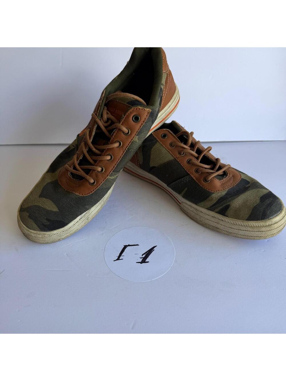 U.S.‎ Polo Assn. Men's Camouflage Casual Sneakers Lace-Up Shoes Size 10